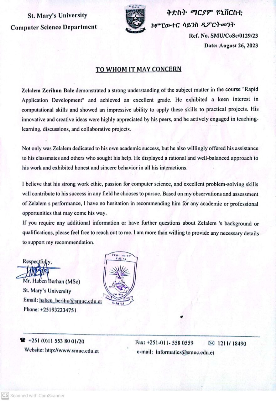 University Recommendation 1